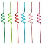 Juego De 6 Popotes De Plastico Varios Colores