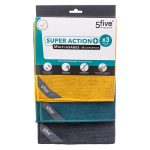 Trapos De Microfibra Verde Amarillo Y Gris