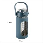 Botella De Vidrio Y Silicon Varios Colores 1Lt