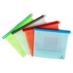 Juego de 4 Bolsas Reutilizables de Silicon