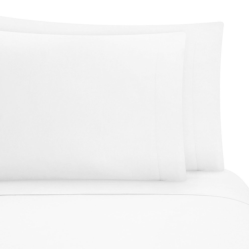 Juego De Sabanascandar Blanco King Size Microfibra