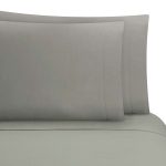 Juego De Sabanascandar Gris Matrimonial Microfibra