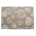 Mantel Individual Hojas Blancas