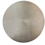 Mantel Individual Redondo Dorado 38Cm