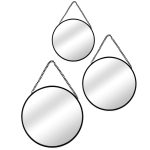 Set de 3 espejos de pared circular