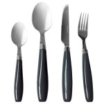 Juego de Cubiertos de Acero Inoxidable, 16 Piezas Toredo-Gris Fuerte