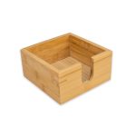Servilletero De Bambu 14X14X7 Cm
