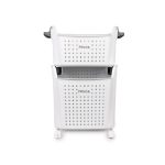 Cesto De Ropa Sucio 2 Niveles Blanco 41X32X63 Cm Plastico