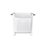 Cesto De Ropa Sucia Blanco 32X41X41 Cm De Plastico