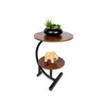 Mesa Esquinera Redonda Doble