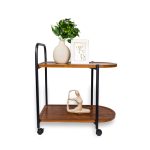 Mesa Auxiliar Ovalada Doble