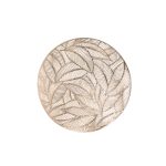 Mantel Invididual Redondo Dorado 38 Cm De Plastico