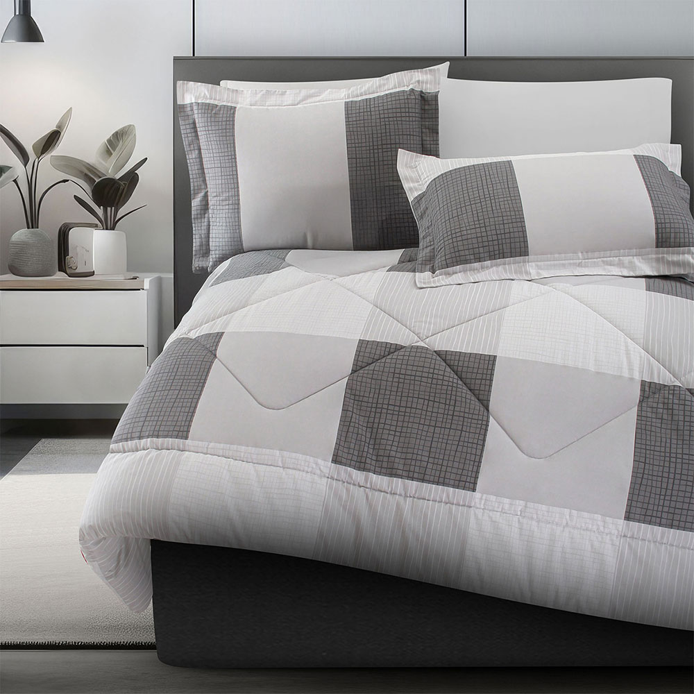 Edredon Y Fundas Decorativas Bartel Matrimonial 100% Algodon