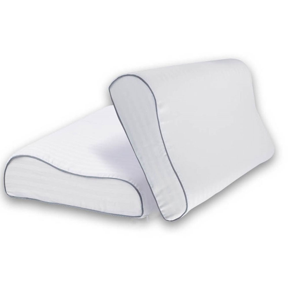 Almohada Cervical Mediana Satin  Body Cushion Blanco