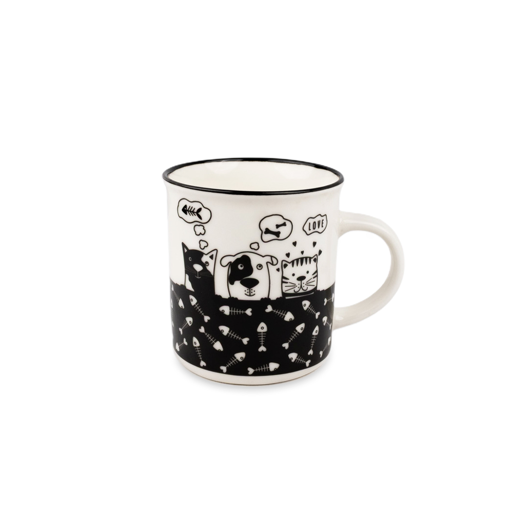Taza de Ceramica Perro y Gato