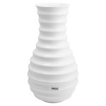 Florero Blanco Acabado Brillante Ceramica
